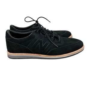 New Balance 1100BK Black Suede Leather Casual Dress Sneakers - Mens 14 Oxford